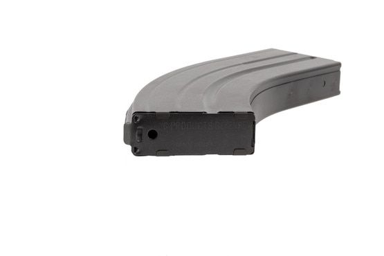 C Products Defense 28-round stainless steel magazine for 6.8 SPC AR15s is stamped and marked for clairty